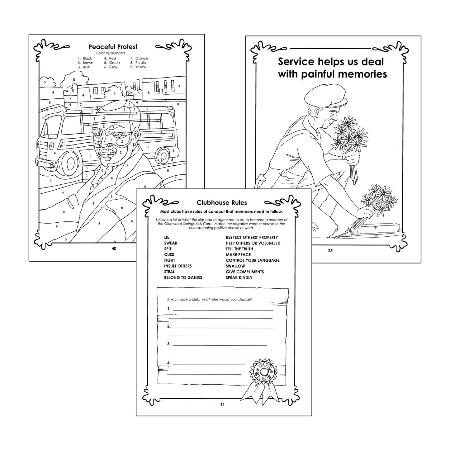 No More Baths – Guided Growth Film & Activity Book (Civil Rights, Fairness & Standing Up for Others)