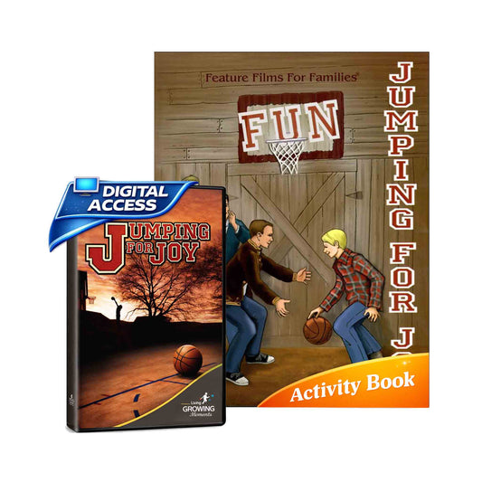 Two books titled 'Jumping for Joy' with a basketball theme on a white background.